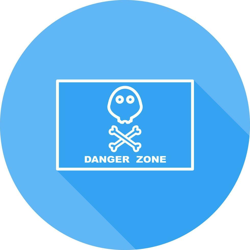 icône de vecteur de zone de danger