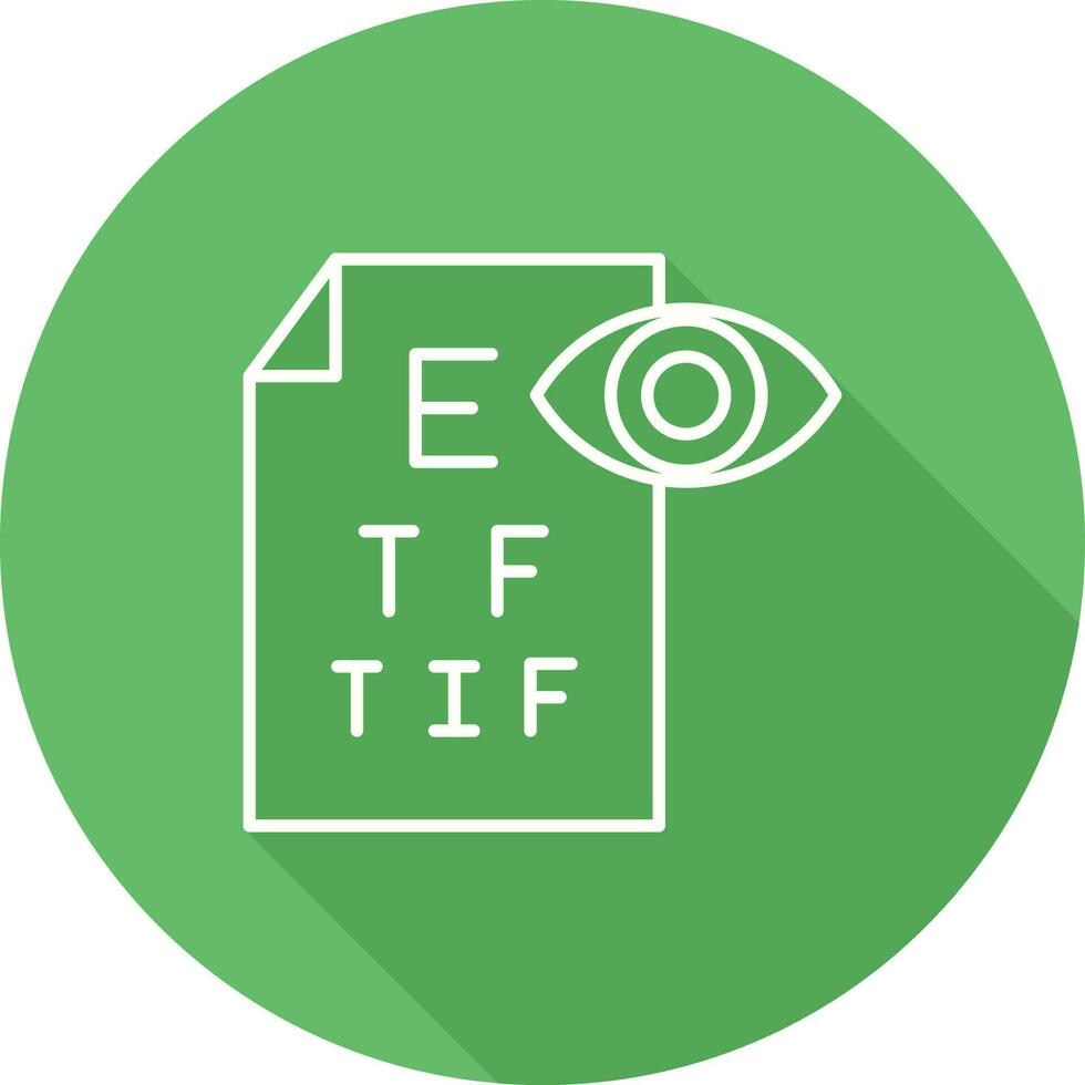 icône de vecteur de test oculaire