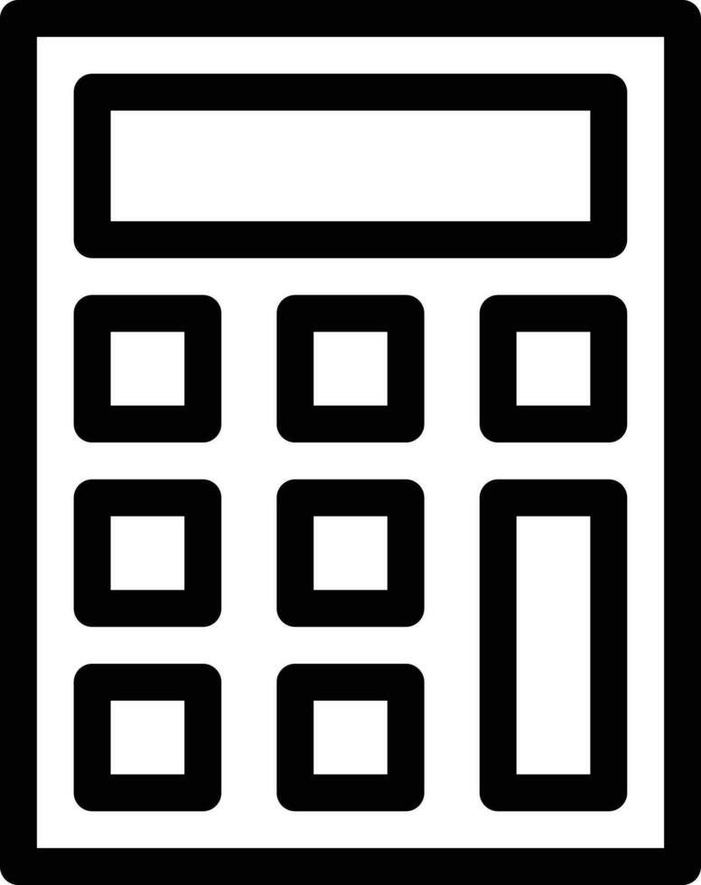 illustration vectorielle de la calculatrice sur un fond. symboles de qualité premium. icônes vectorielles pour le concept et la conception graphique. vecteur