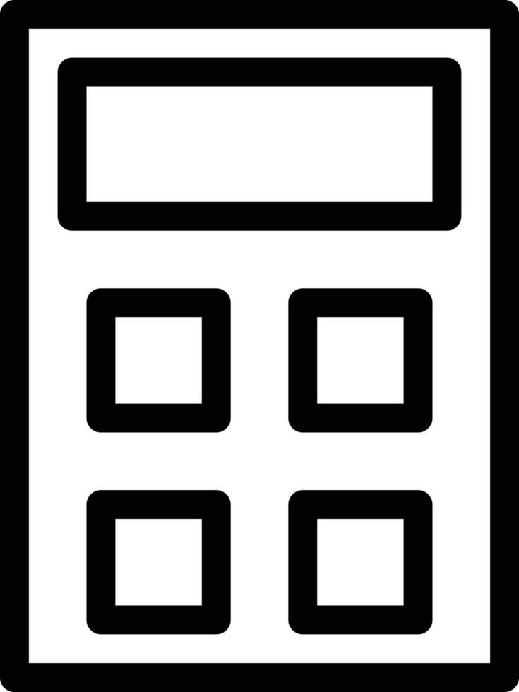 illustration vectorielle de la calculatrice sur un fond. symboles de qualité premium. icônes vectorielles pour le concept et la conception graphique. vecteur