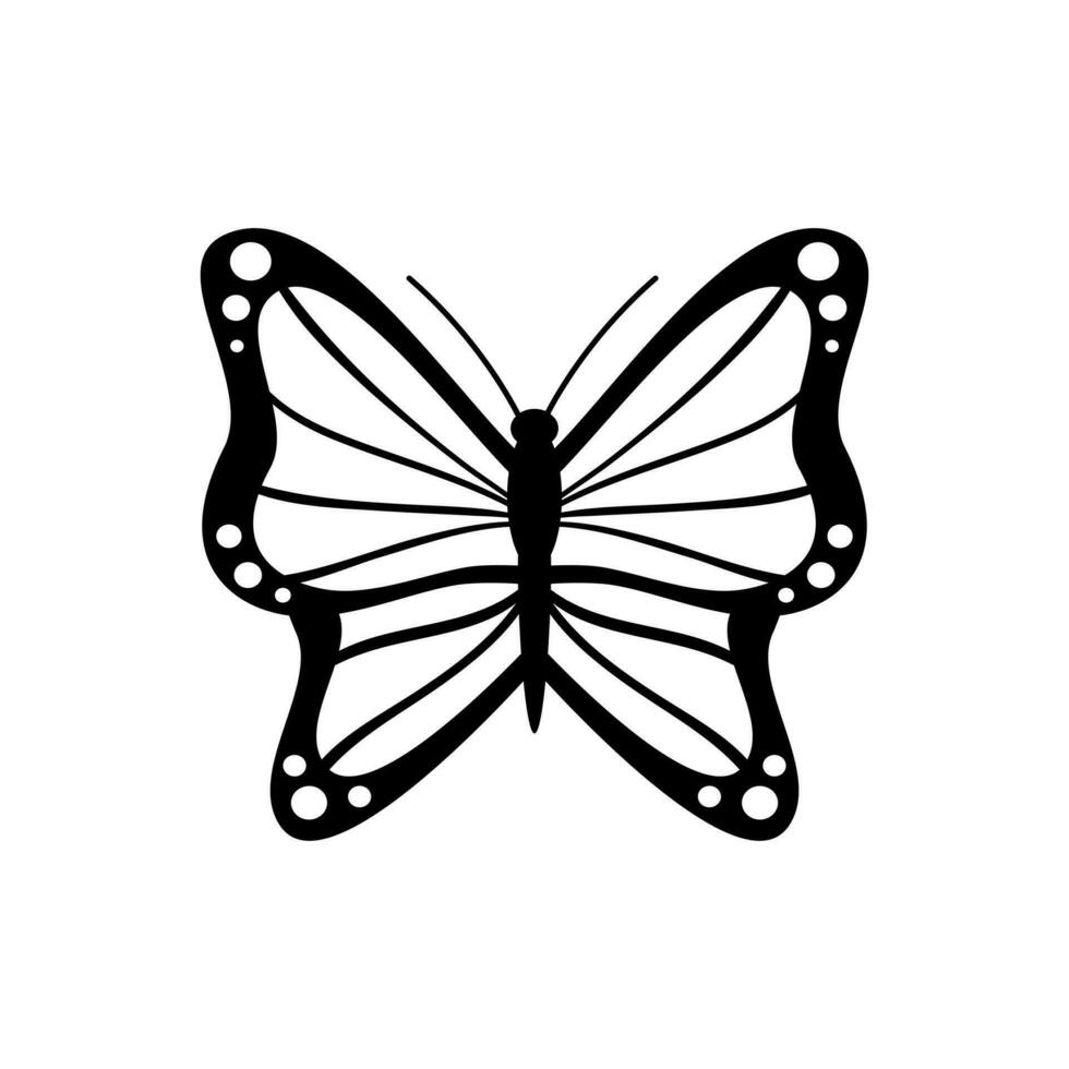 papillon vecteur icône. insecte illustration signe. papillon de nuit symbole.