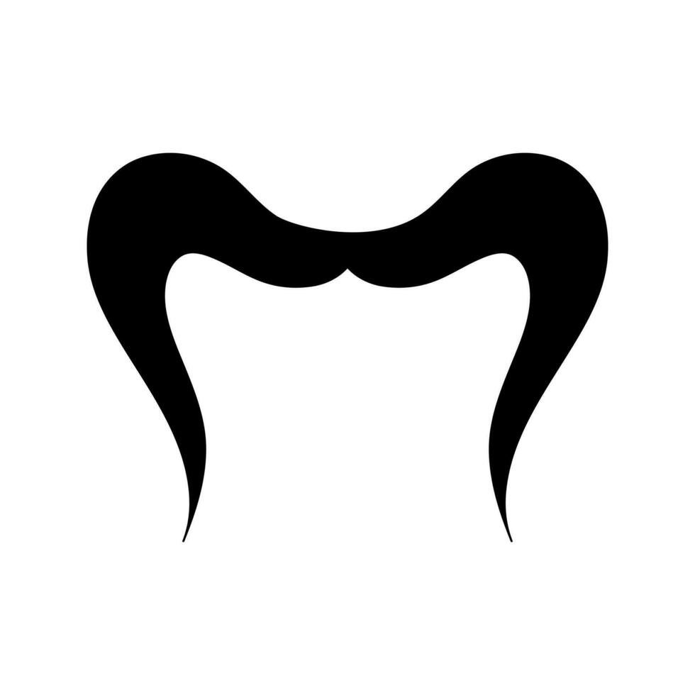 moustache vecteur icône. salon de coiffure illustration signe. la Coupe de cheveux symbole ou logo.