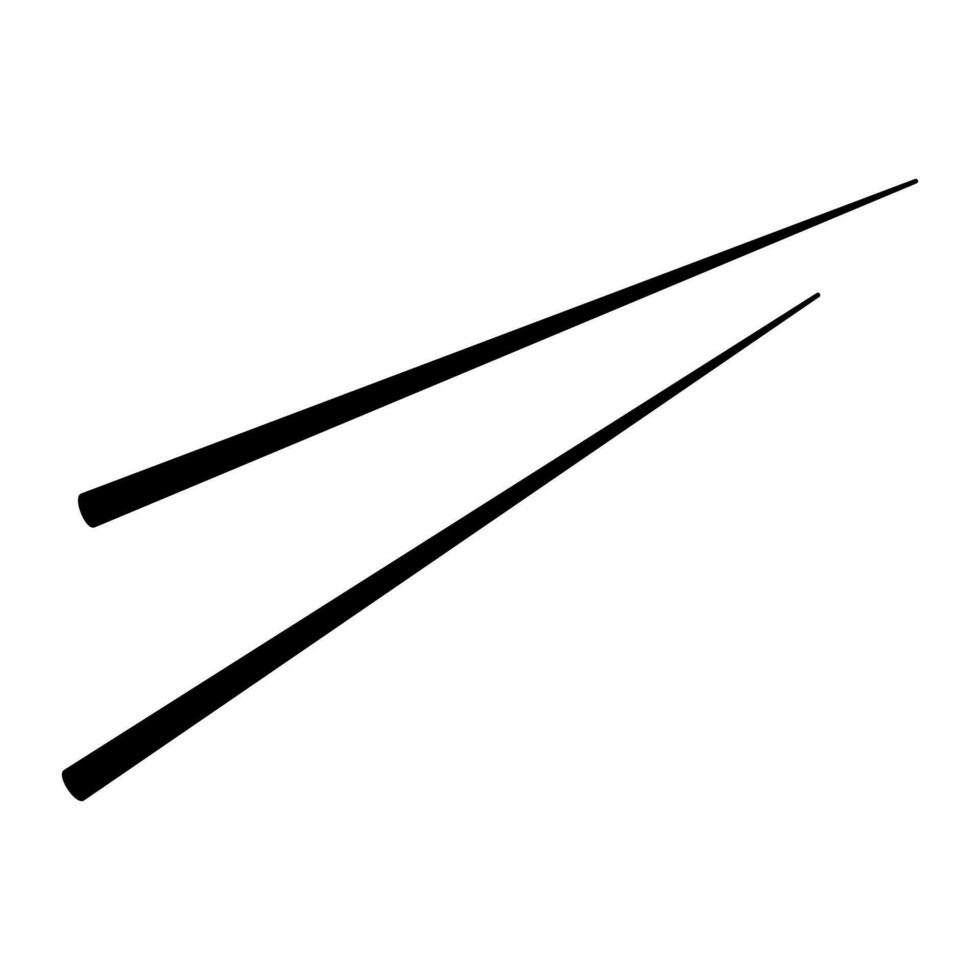 baguettes vecteur icône. hacher des bâtons illustration symbole. Sushi signe ou logo.
