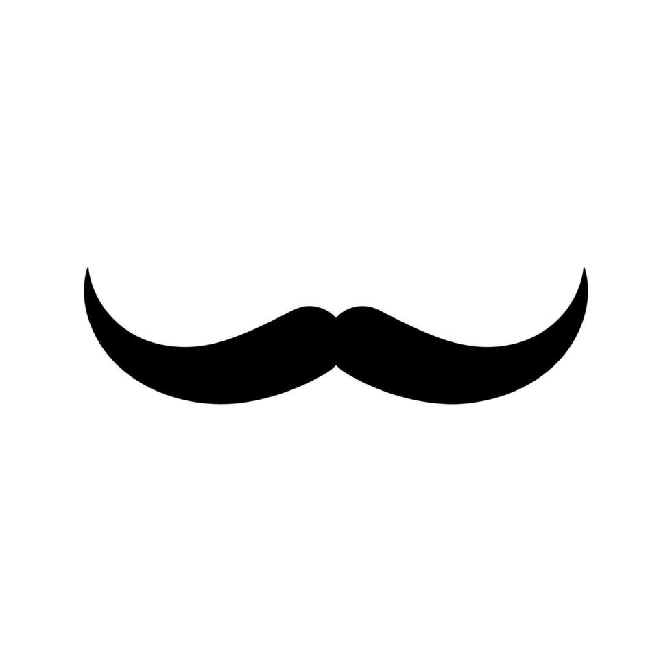 moustache vecteur icône. salon de coiffure illustration signe. la Coupe de cheveux symbole ou logo.