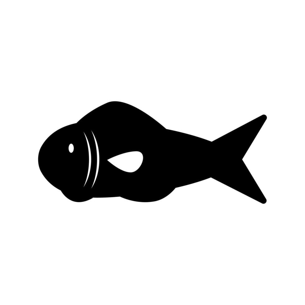 poisson icône vecteur. Fruit de mer illustration signe. nourriture symbole ou logo. vecteur
