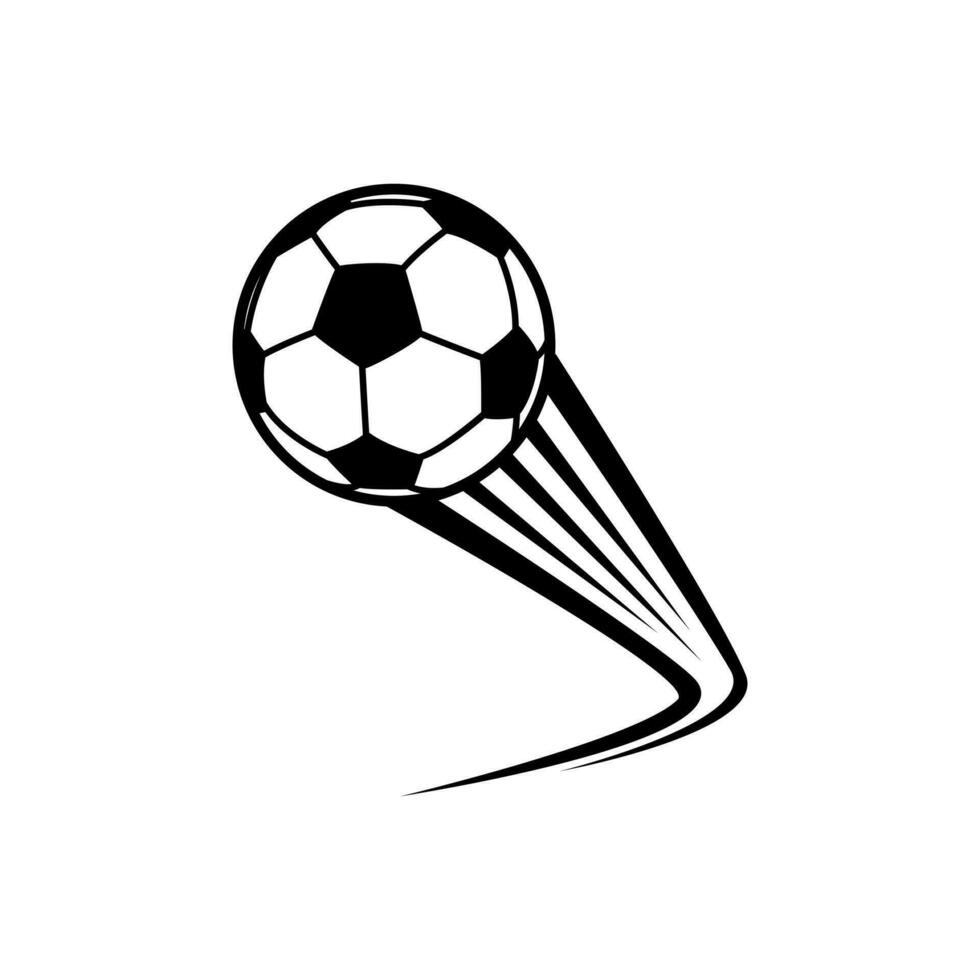 football Balle icône vecteur. Football donner un coup illustration signe. objectif symbole ou logo. vecteur