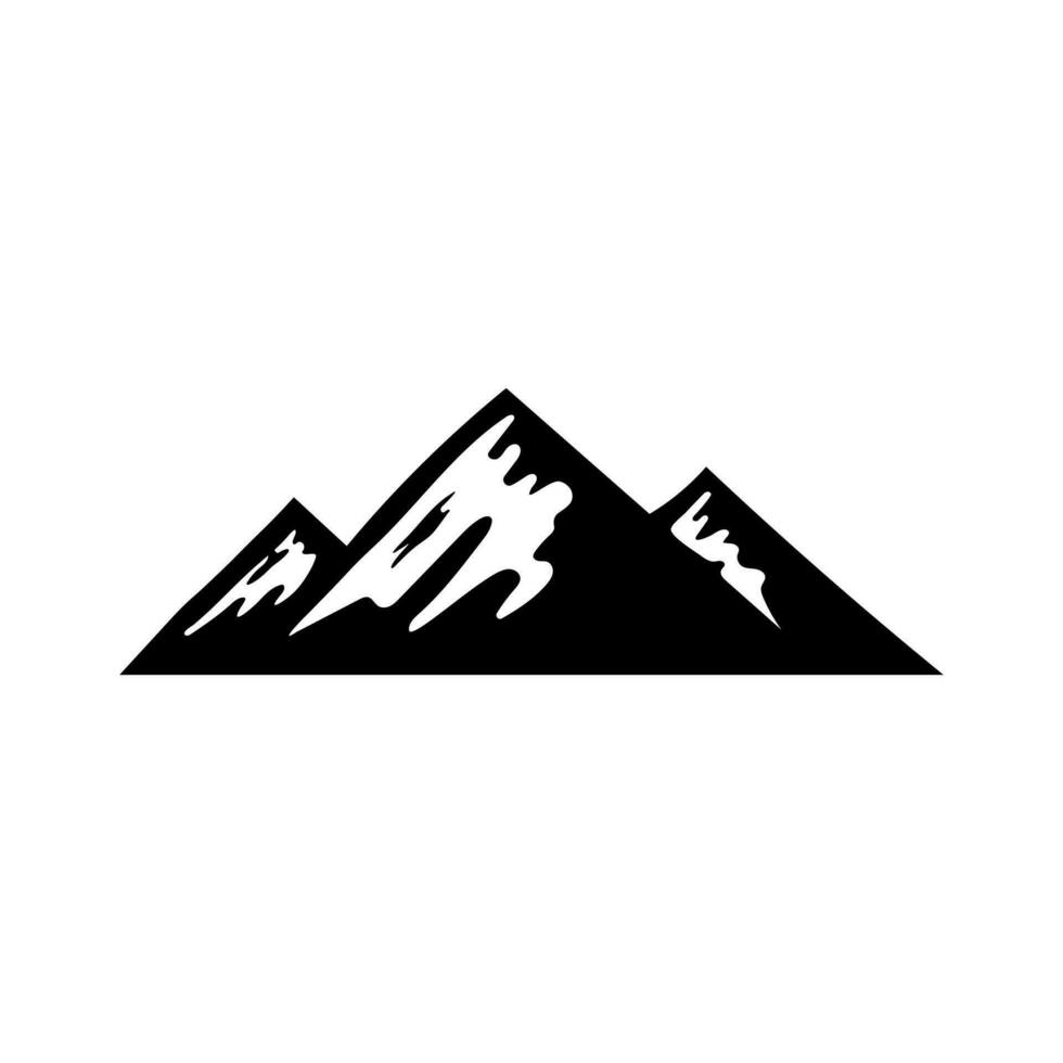 montagnes icône vecteur. une randonnée illustration signe. sauvage la nature symbole ou logo. vecteur
