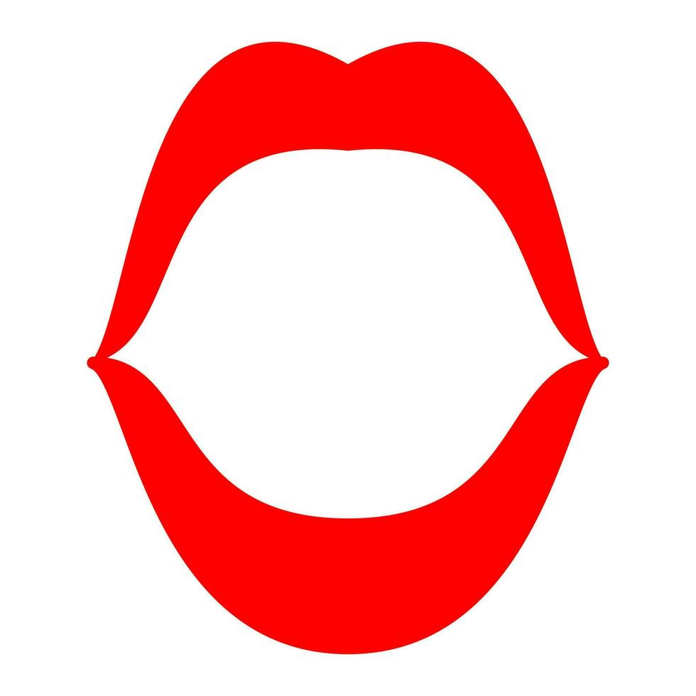 lèvres vecteur icône. baiser illustration signe. femme symbole. l'amour logo.
