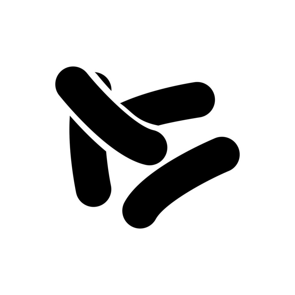 les bactéries icône vecteur. les bactéries illustration signe. microbe symbole. vecteur