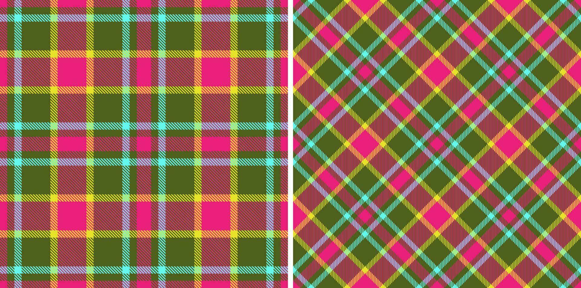 Contexte textile texture. modèle plaid vérifier. sans couture en tissu tartan vecteur. vecteur