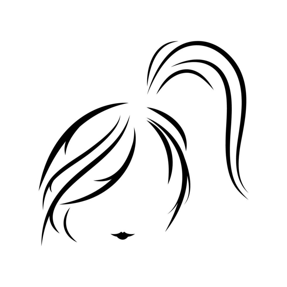 cheveux logo vecteur illustration