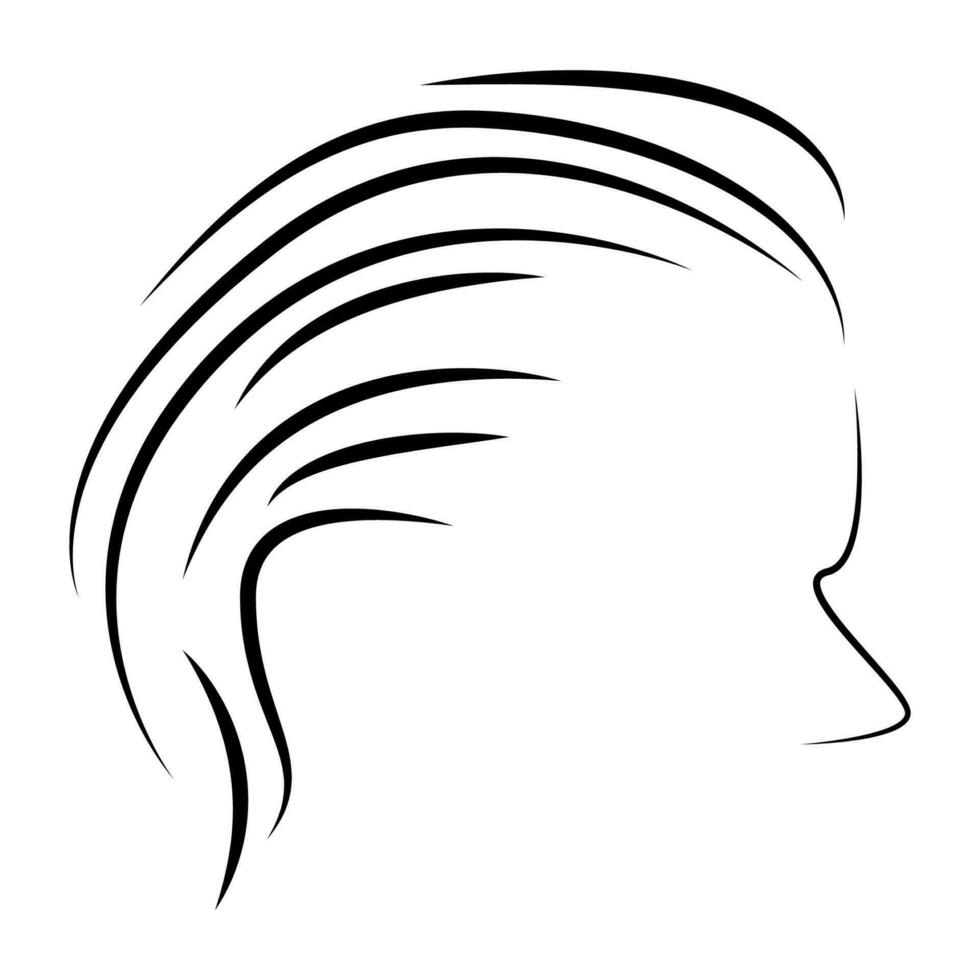 cheveux logo vecteur illustration