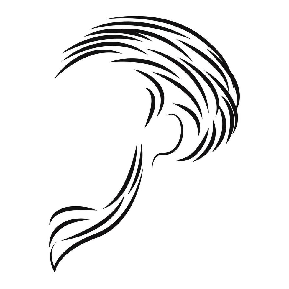 cheveux logo vecteur illustration