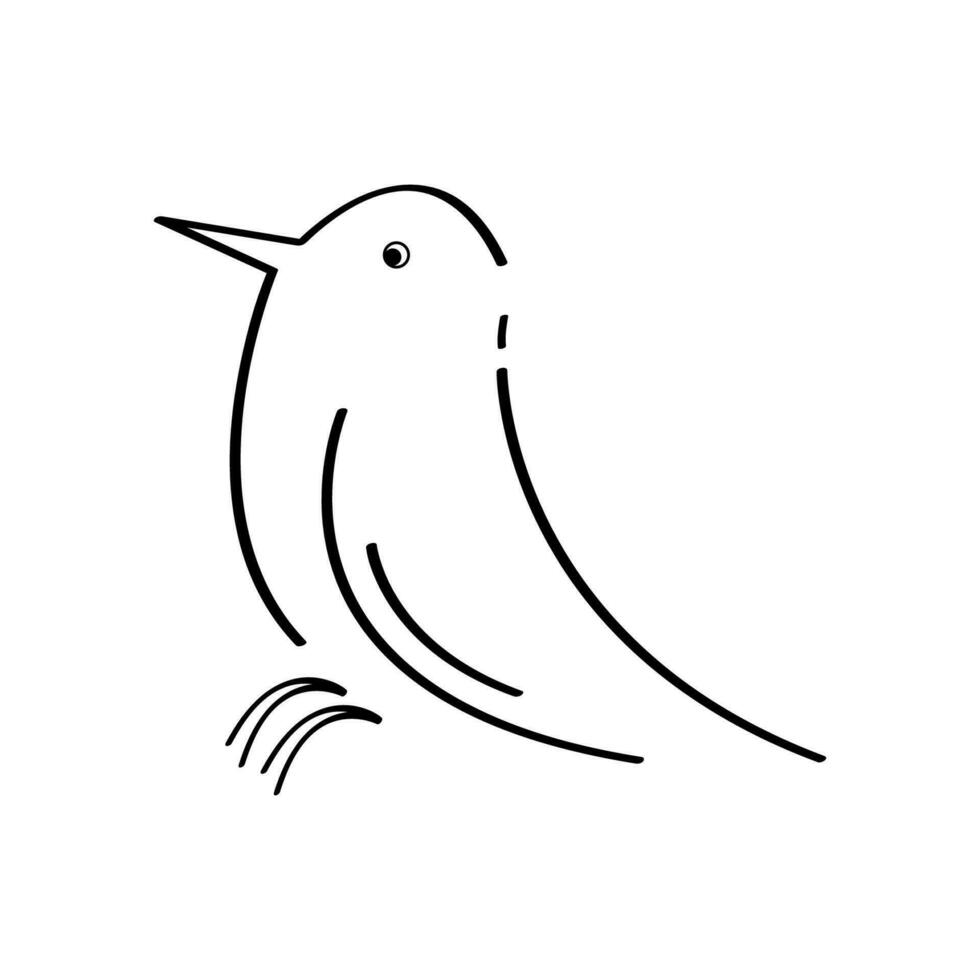 oiseau logo vecteur illustration