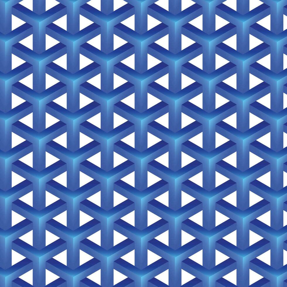 abstrait géométrique 3d hexagonal bleu modèle vecteur. vecteur