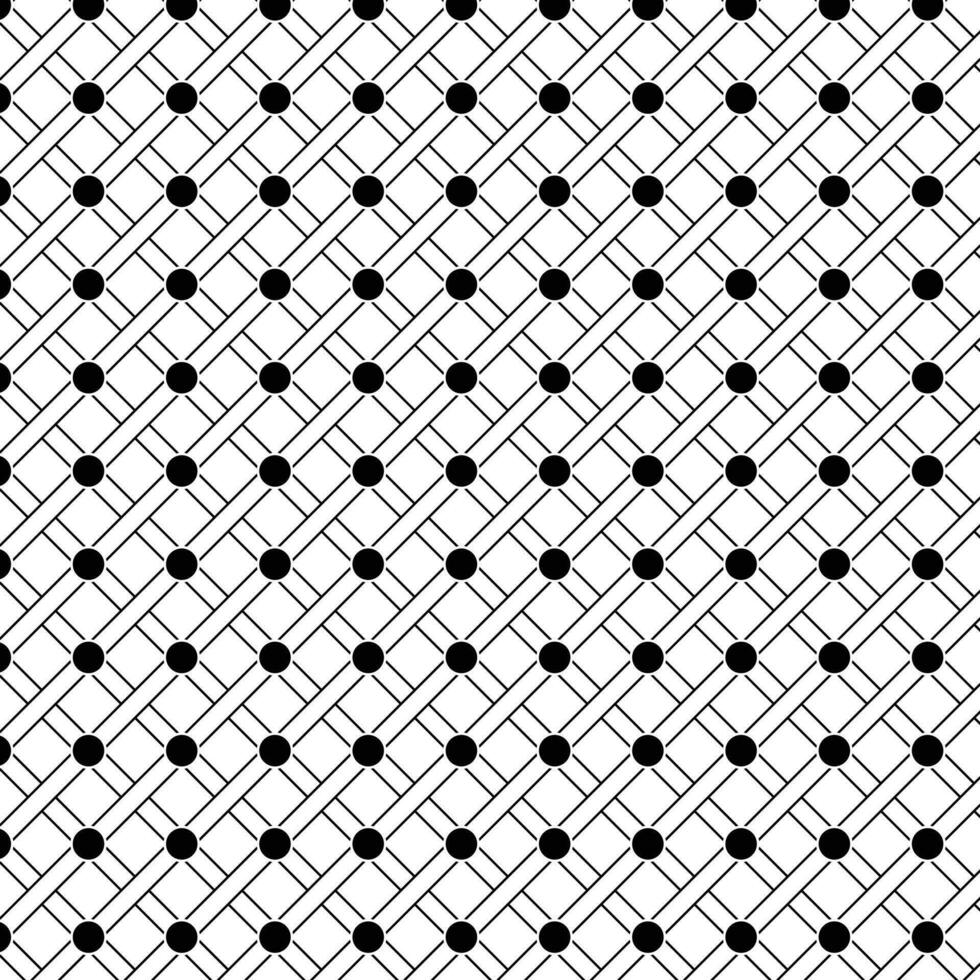 abstrait répétable noir et blanc la grille géométrique modèle art. vecteur