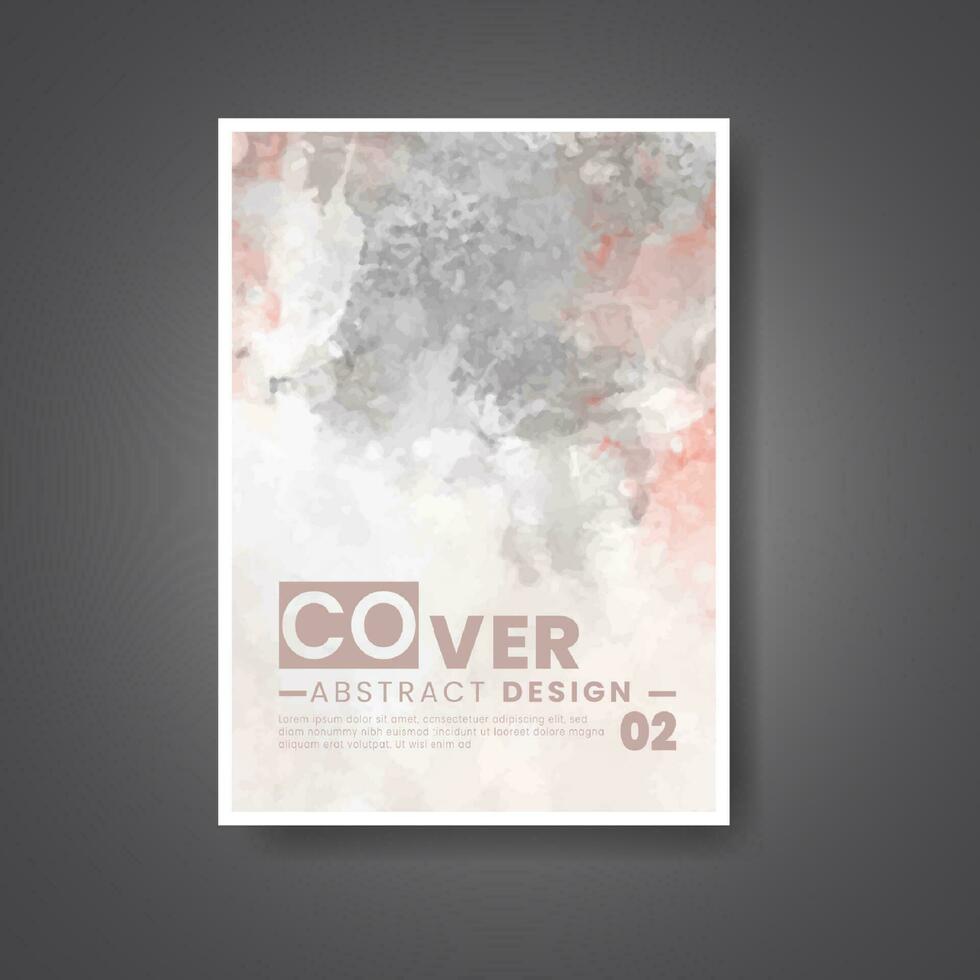couverture modèle avec aquarelle Contexte. conception pour votre couverture, date, carte postale, bannière, logo. vecteur