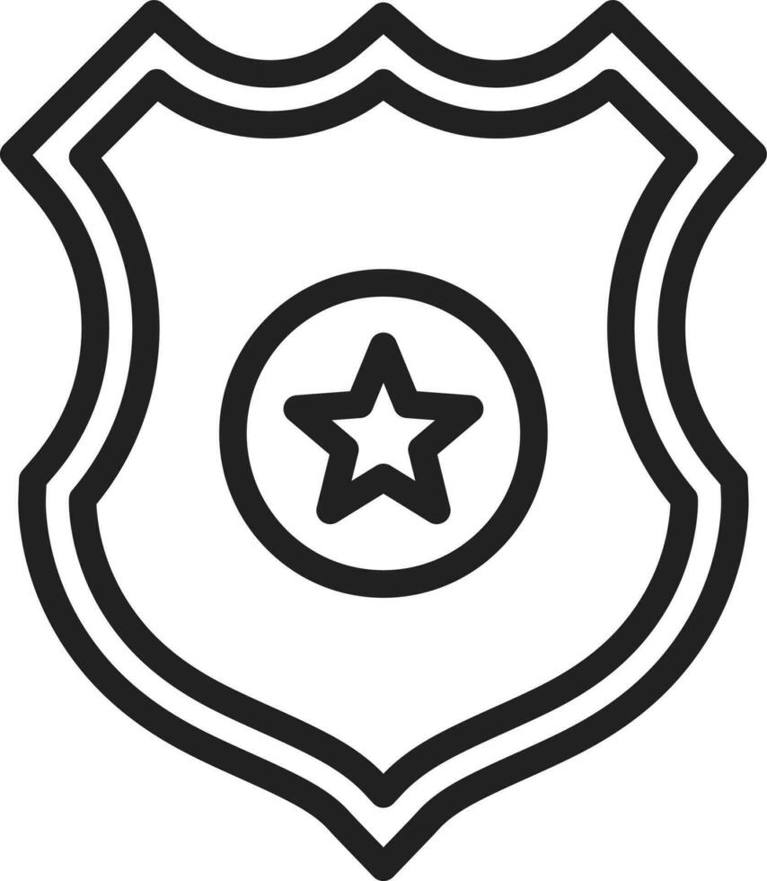 police badge icône vecteur image. adapté pour mobile applications, la toile applications et impression médias.