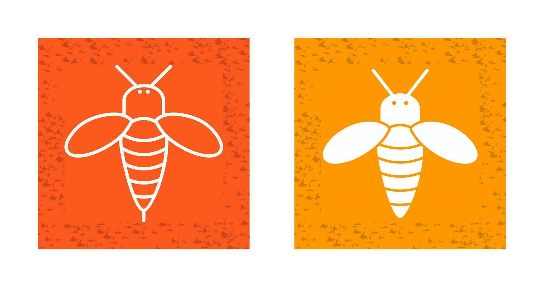 icône de vecteur d'abeille de miel