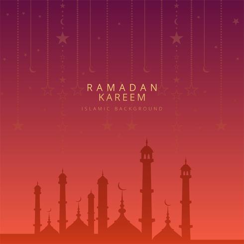 Beau vecteur de carte kadem Ramadan