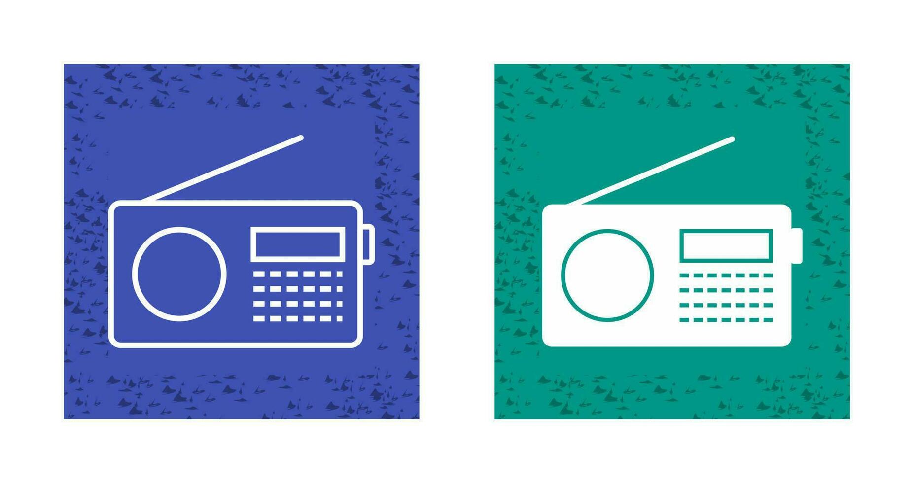 icône de vecteur de poste de radio