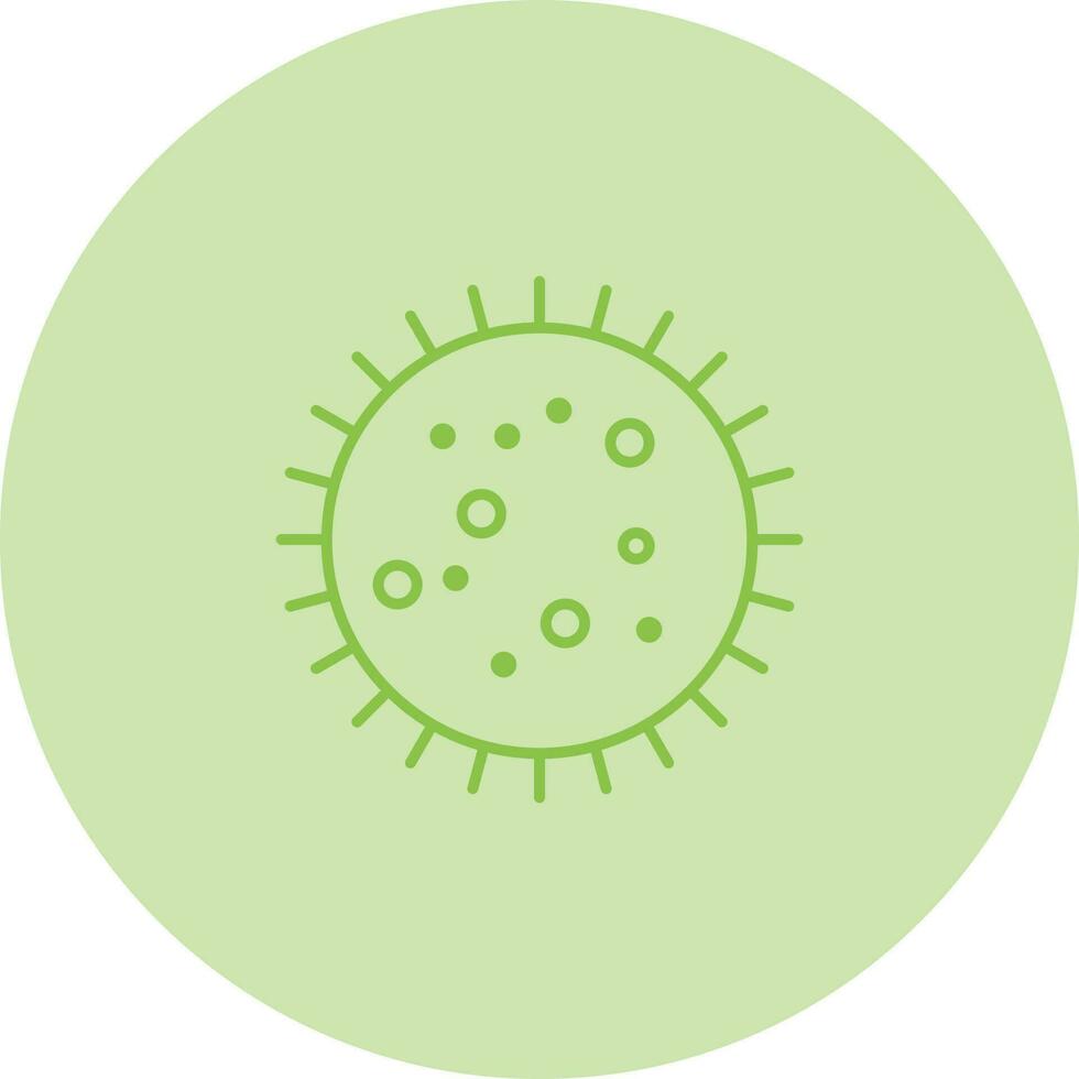 bactérie dans l'icône de vecteur de diapositive