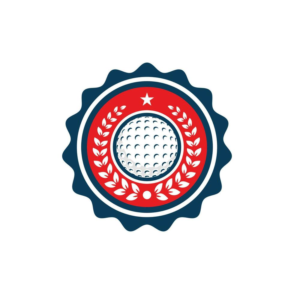 illustration vectorielle de conception de logo de golf vecteur