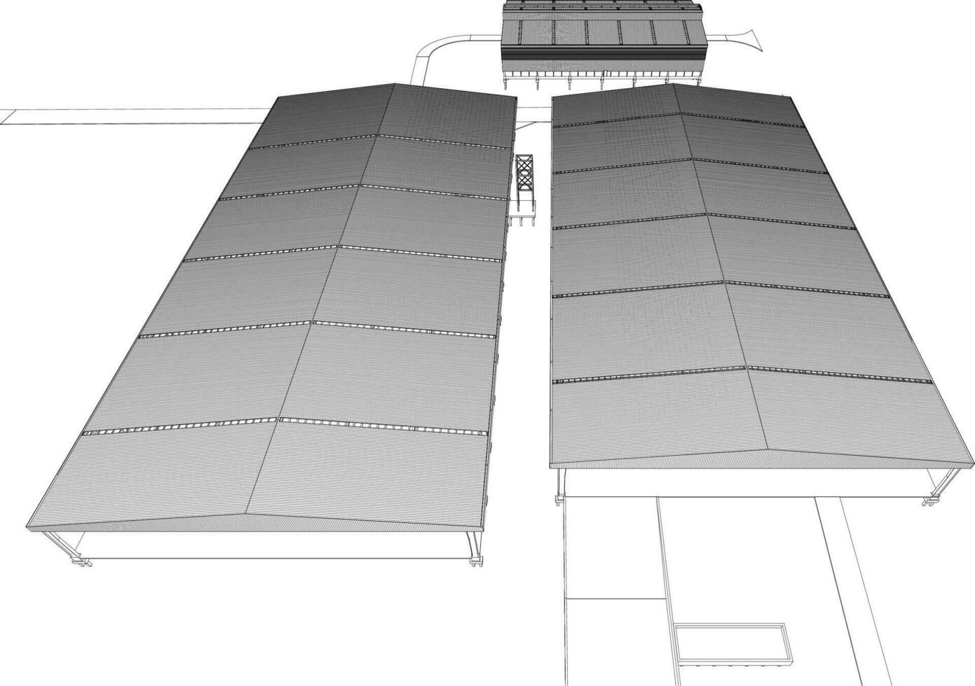 3d illustration du projet de construction vecteur