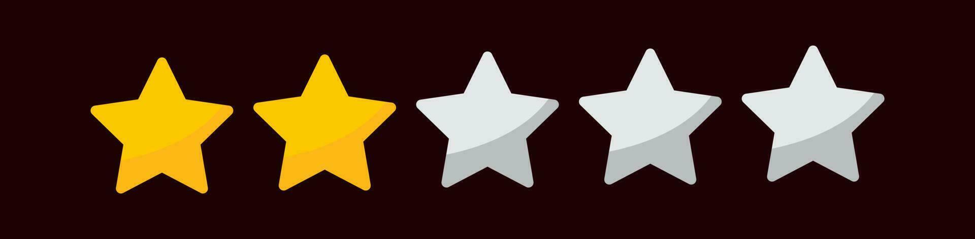 cinq étoiles évaluation icône. cinq étoiles client produit notation. vecteur illustration. prime qualité. d'or étoiles