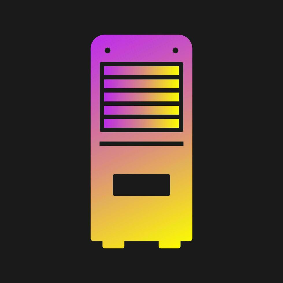 icône de vecteur de climatiseur mobile