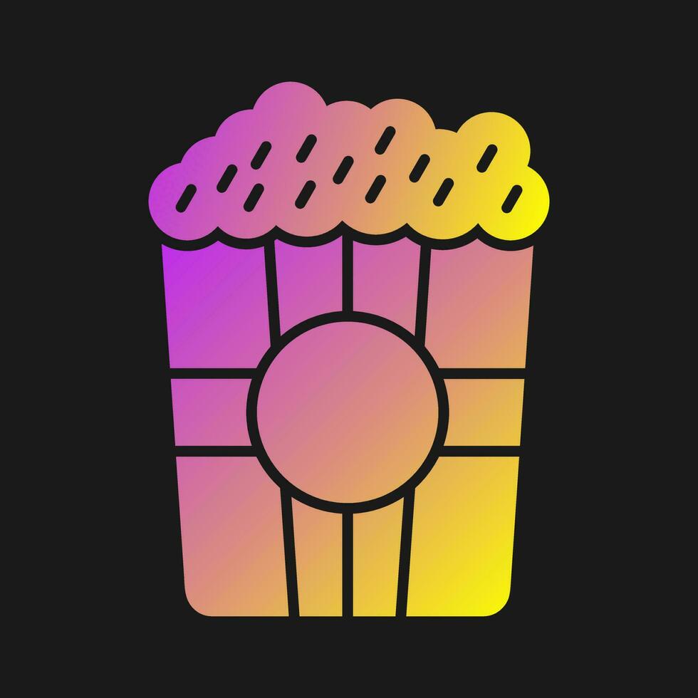 icône de vecteur de pop-corn