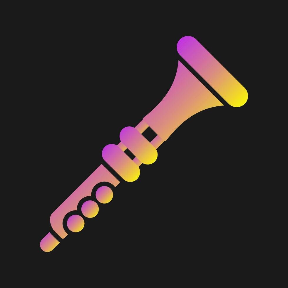 icône de vecteur de didgeridoo