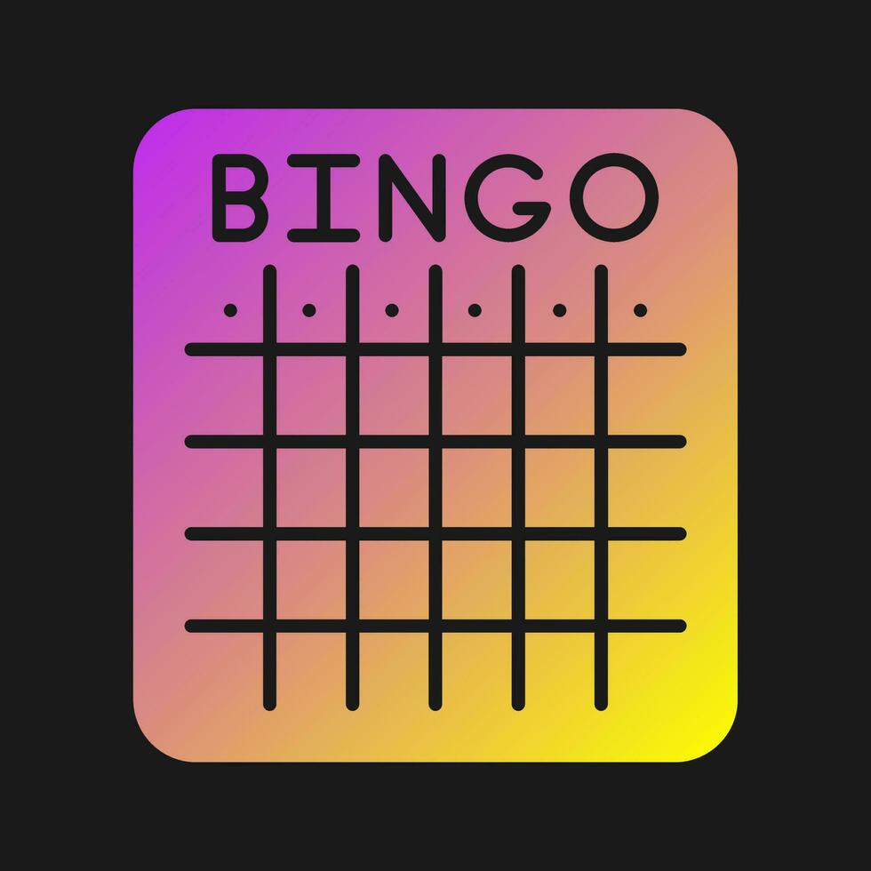 icône de vecteur de bingo