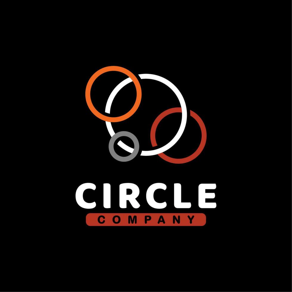 rond cercle moderne La technologie lien logo vecteur