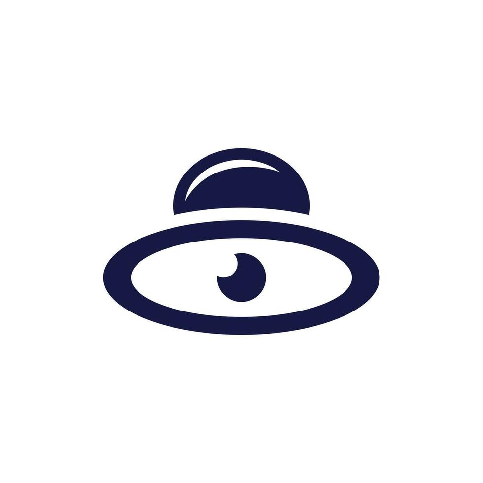 OVNI yeux moderne Créatif logo vecteur