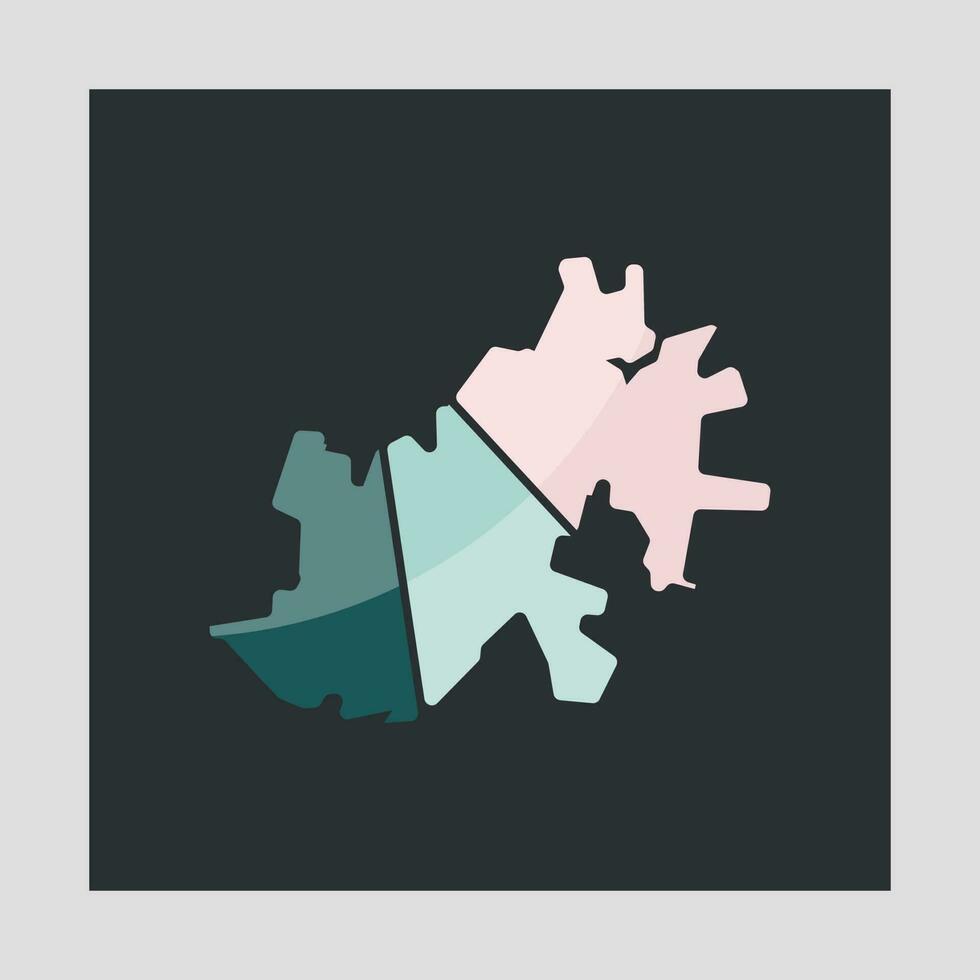 carte de konotop ville moderne Créatif logo vecteur
