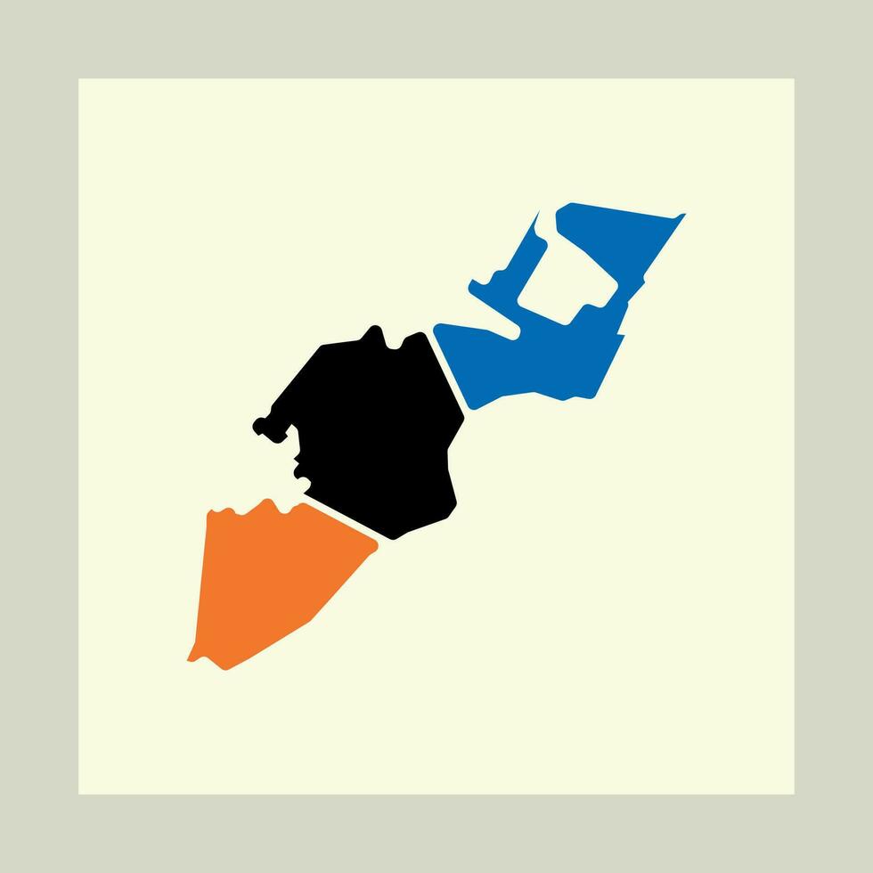 villeville ville carte moderne logo vecteur