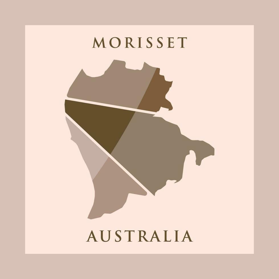 carte de morisset moderne illustration Créatif logo vecteur