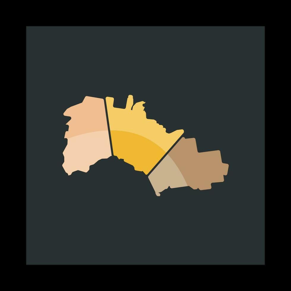 bowral ville carte illustration Créatif logo vecteur