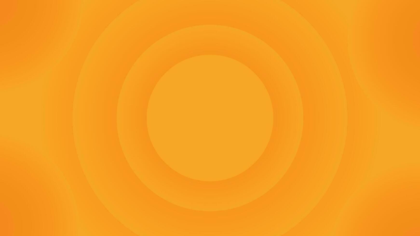 Orange Contexte avec concentrique cercles vecteur