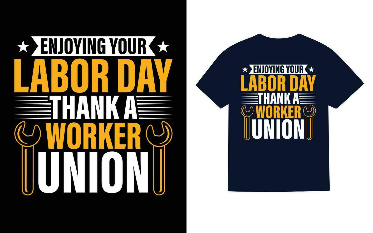 conception de t-shirt de la fête du travail vecteur