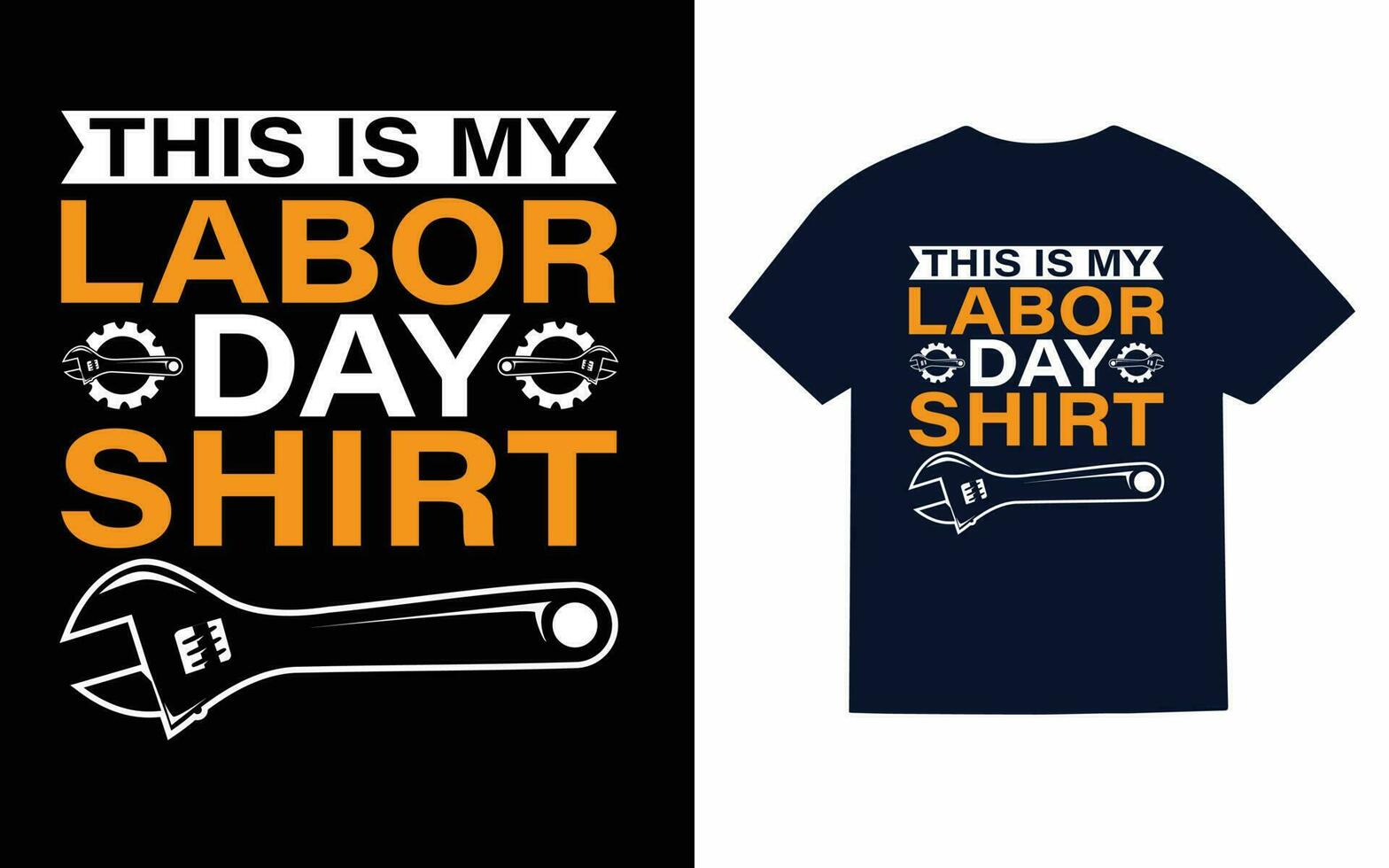 conception de t-shirt de la fête du travail vecteur