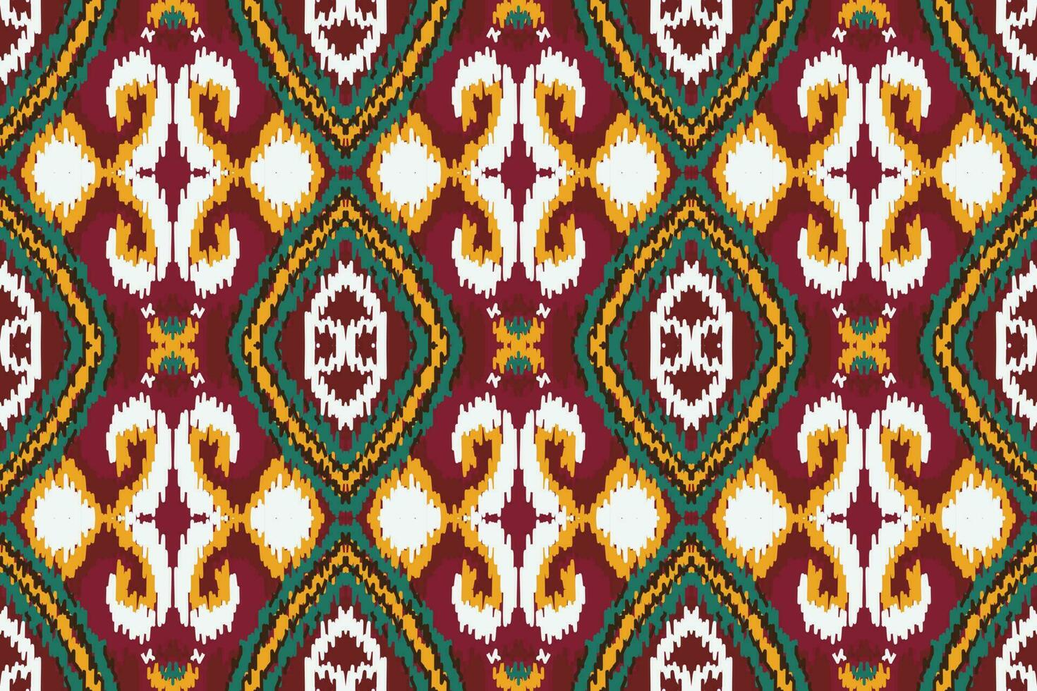 africain ikat floral paisley broderie Contexte. géométrique ethnique Oriental modèle traditionnel. ikat fleur style abstrait vecteur illustration. conception pour impression texture, tissu, sari, sari, tapis.