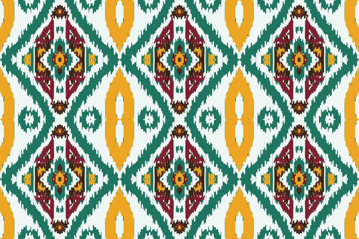 africain ikat floral paisley broderie Contexte. géométrique ethnique Oriental modèle traditionnel. ikat aztèque style abstrait vecteur illustration. conception pour impression texture, tissu, sari, sari, tapis.