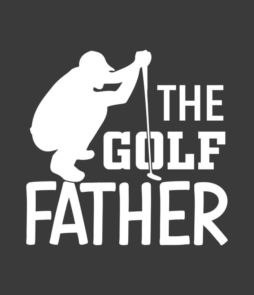 conception de t-shirt de golf vecteur