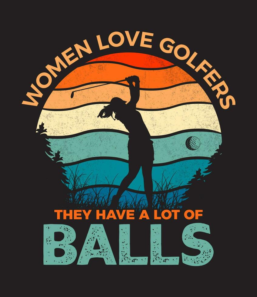 conception de t-shirt de golf vecteur