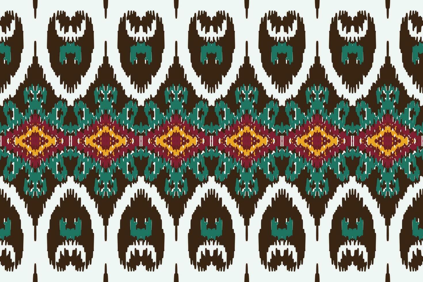 africain ikat paisley modèle broderie Contexte. géométrique ethnique Oriental modèle traditionnel. ikat aztèque style abstrait vecteur illustration. conception pour impression texture, tissu, sari, sari, tapis.