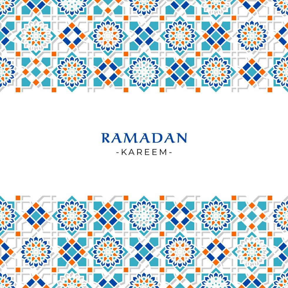 Ramadan kareem salutation conception pour social médias Publier ou bannière vecteur