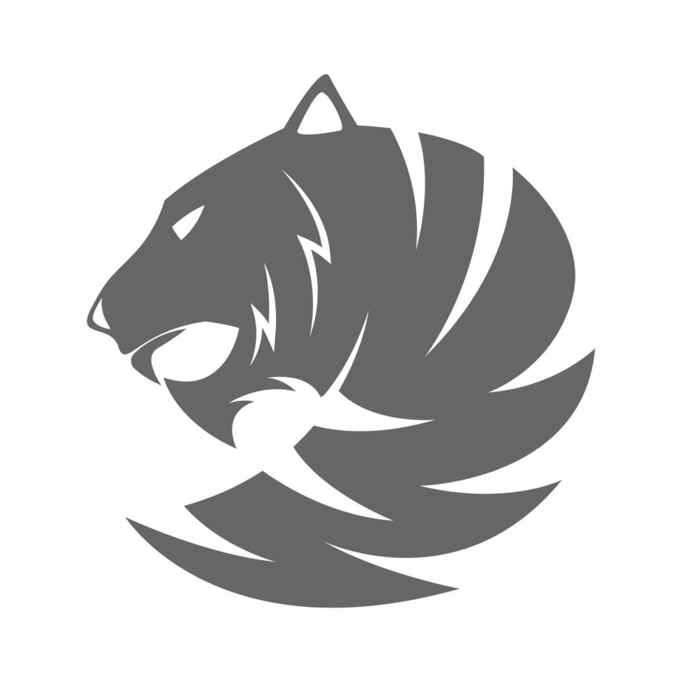 tigre logo icône conception vecteur