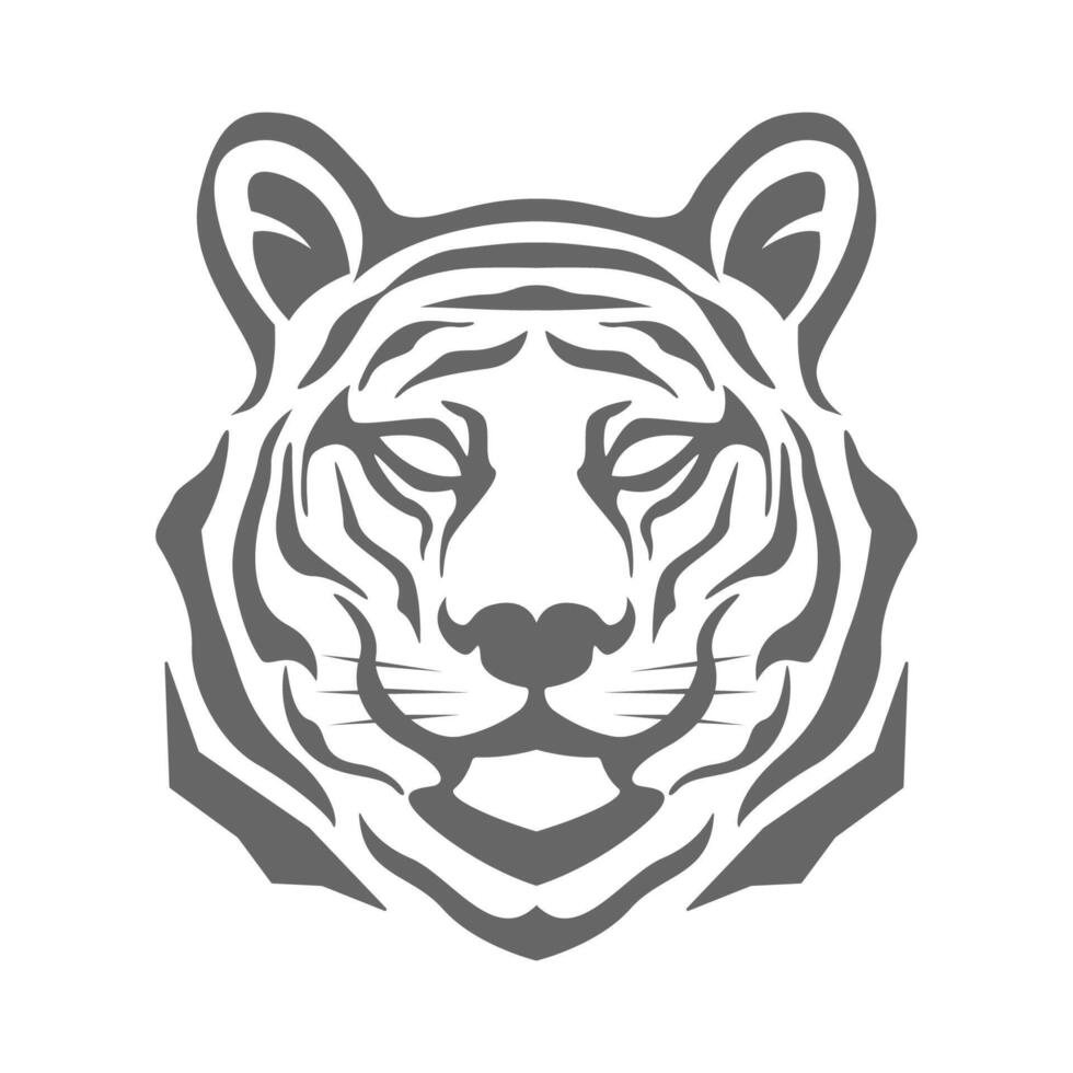 tigre logo icône conception vecteur